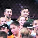 Новак Джокович и Григор Димитров с открит урок за деца