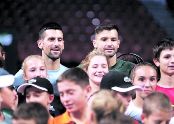 Новак Джокович и Григор Димитров с открит урок за деца